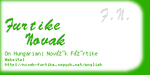 furtike novak business card